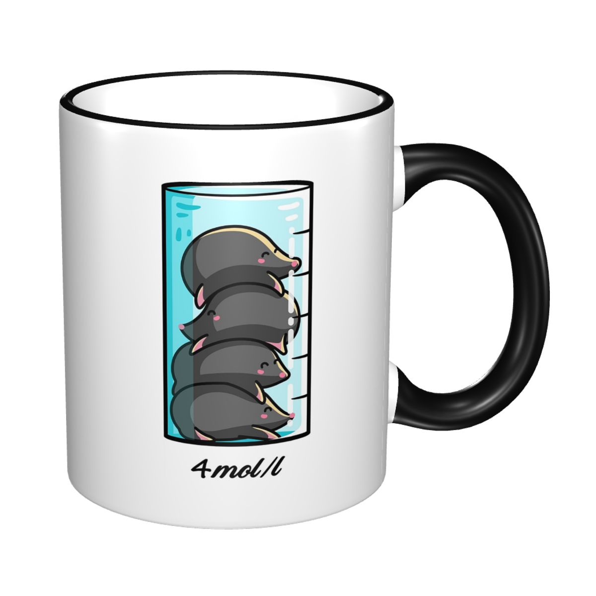 Coffee Tea Jokes - Tazza Divertente con 4 Topolini per