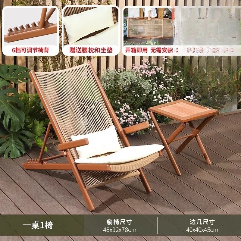 Tea & Coffee Kent - Sedia a Sdraio da Balcone Pieghevole