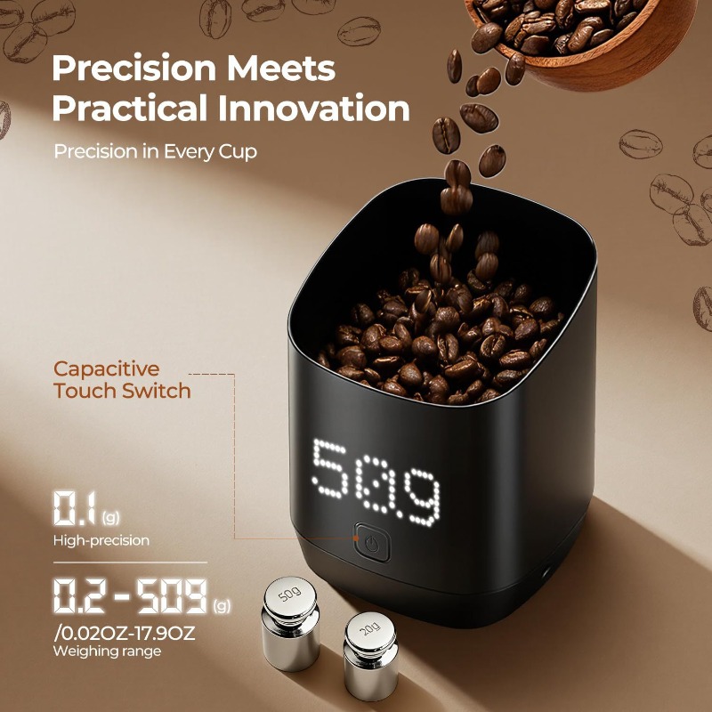 Coffee Bean Scale - Tazza Intelligente per Pesare il Caffè,