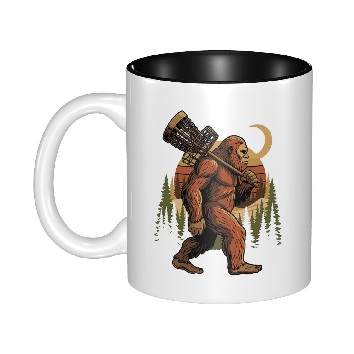 Coffee Tea Gift Basket - Tazza Divertente Bigfoot Disc Golf Basket
