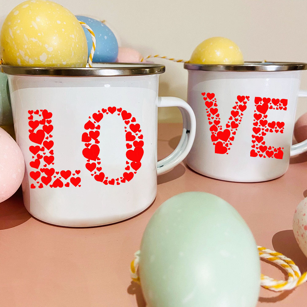Coffee Tea And Cocoa - Love Creative Print smalto caffè tazze