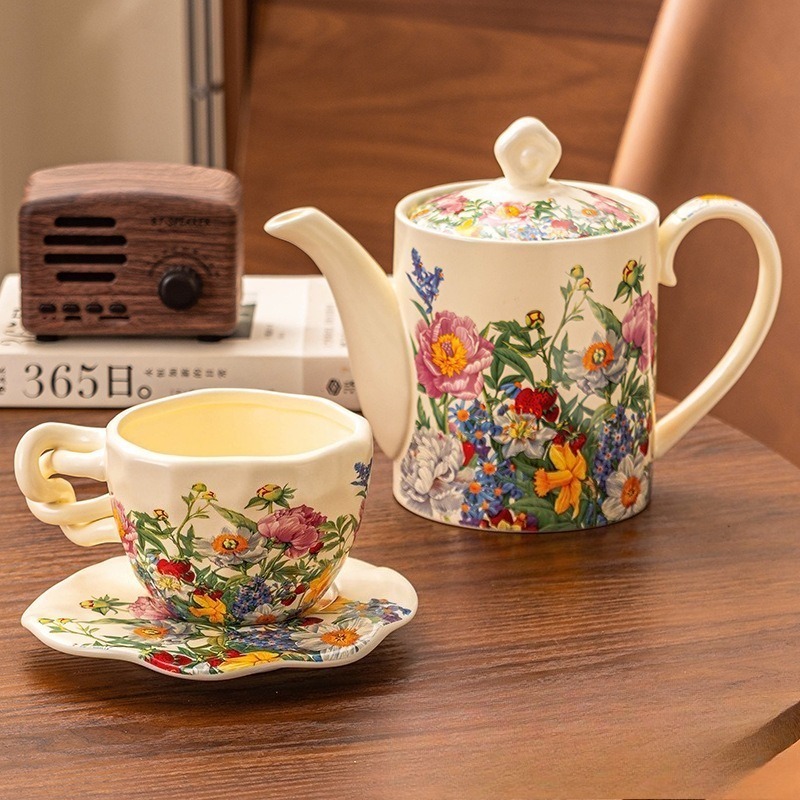 Set da Tè in Ceramica Floreale - Coffee Tea Gift Basket recensione e prezzo