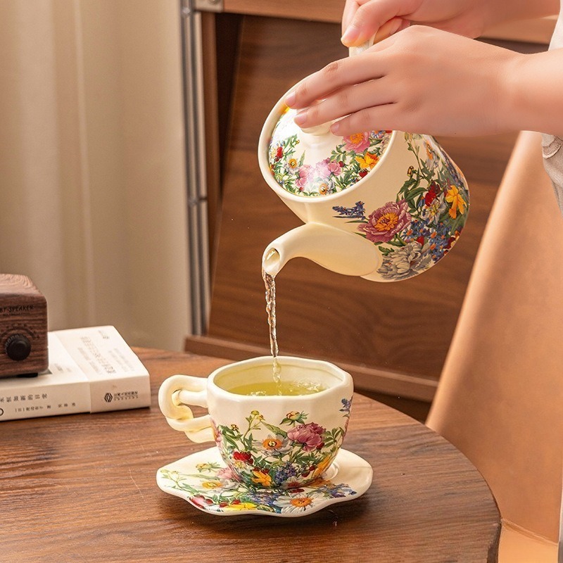 Set da Tè in Ceramica Floreale - Coffee Tea Gift Basket recensione e prezzo