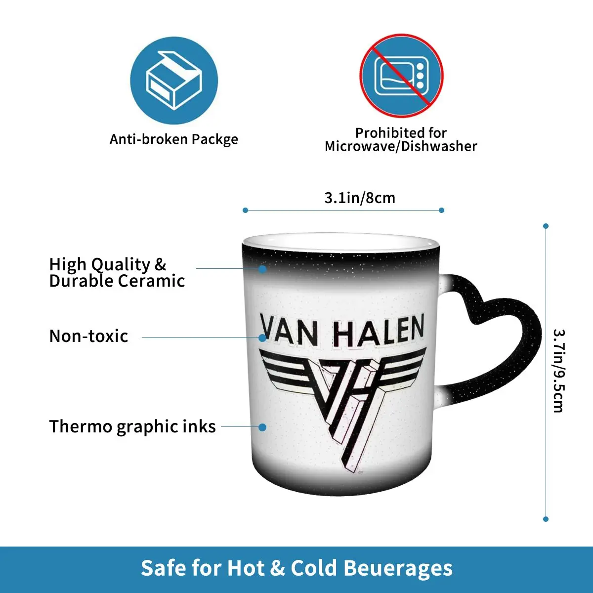Tazza con logo Van Halen 5150, - Coffee Tea Van recensione e prezzo
