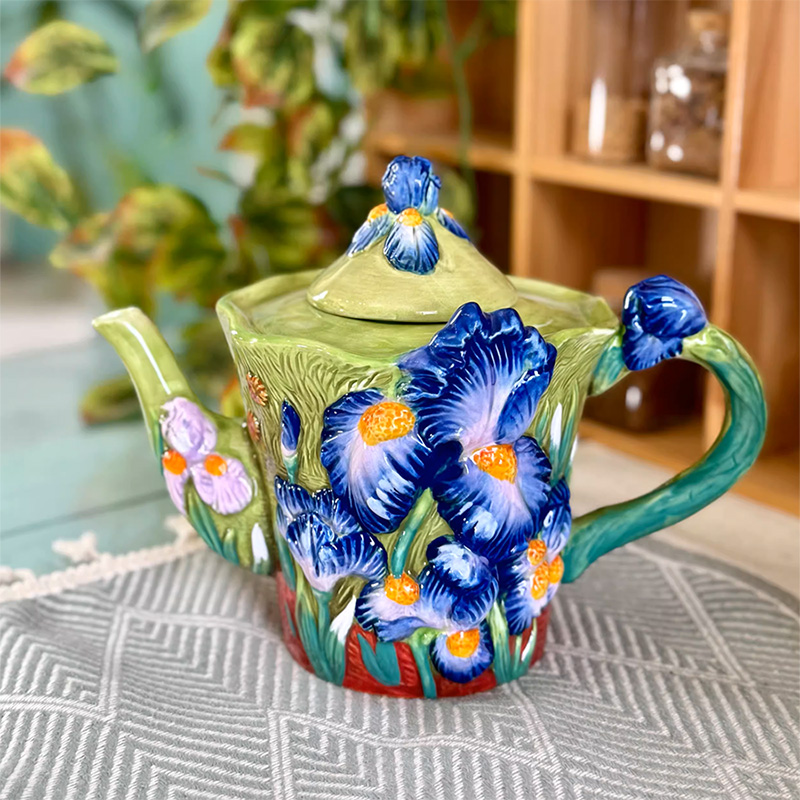 Creativo blu floreale tazza di - Coffee Tea Van recensione e prezzo