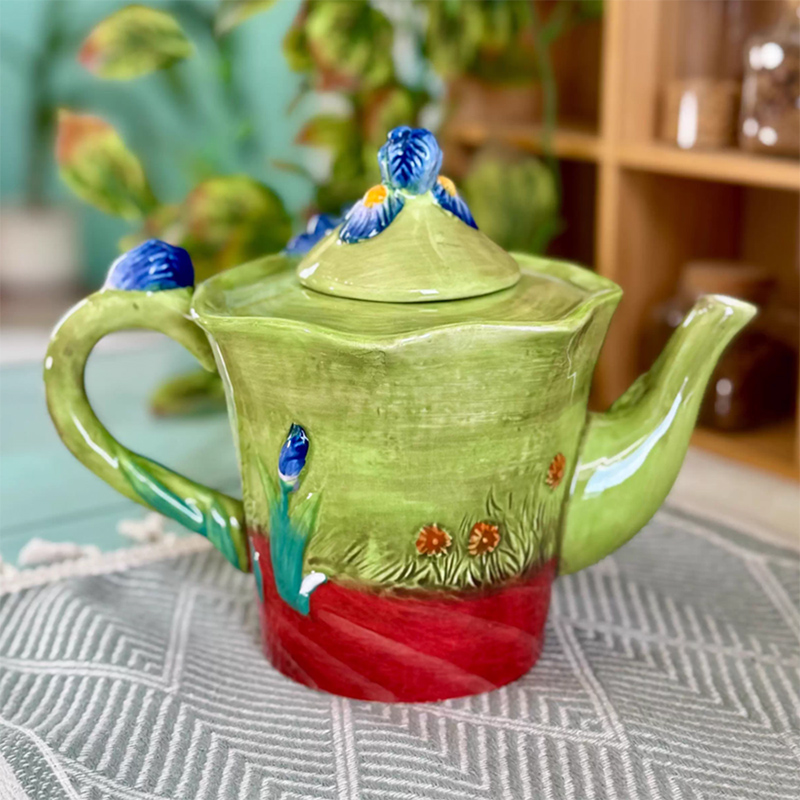 Creativo blu floreale tazza di - Coffee Tea Van recensione e prezzo